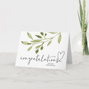 Tarjeta Felicitaciones Grad High School College Graduation