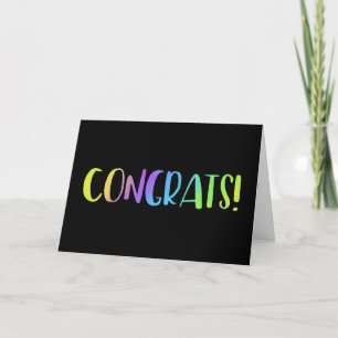 Tarjeta Felicitaciones Grad o Cualquier Saludo De Eventos