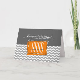 Tarjeta Felicitaciones Grad. Personalizado del patrón de c