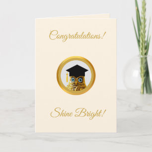Tarjeta Felicitaciones Graduación de Lechuza