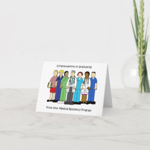 Tarjeta Felicitaciones Graduación de Residencia Médica