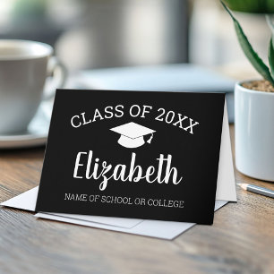 Tarjeta Felicitaciones Graduación del guión de nombre de g