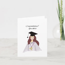 Tarjeta felicitaciones, graduación - Ilustracion