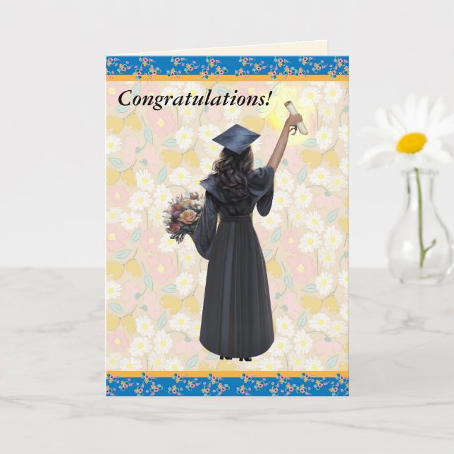 Tarjeta Felicitaciones Graduado (Planta pequeña)