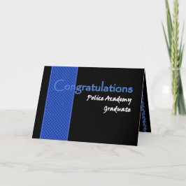 Tarjeta FELICITACIONES Graduado en la Academia de Policía