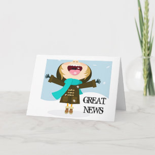TARJETA FELICITACIONES **GRADUADO** GRANDES NOTICIAS!