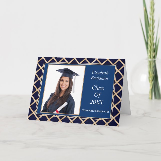 Tarjeta Felicitaciones Graduado Personalizado Orgulloso (Anverso)