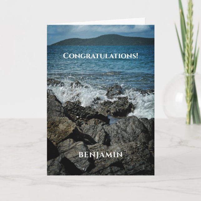 Tarjeta Felicitaciones Graduate Achievement Personalize (Anverso)