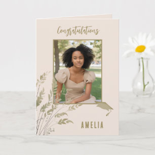 Tarjeta Felicitaciones Graduate Foliage Graduate Foto