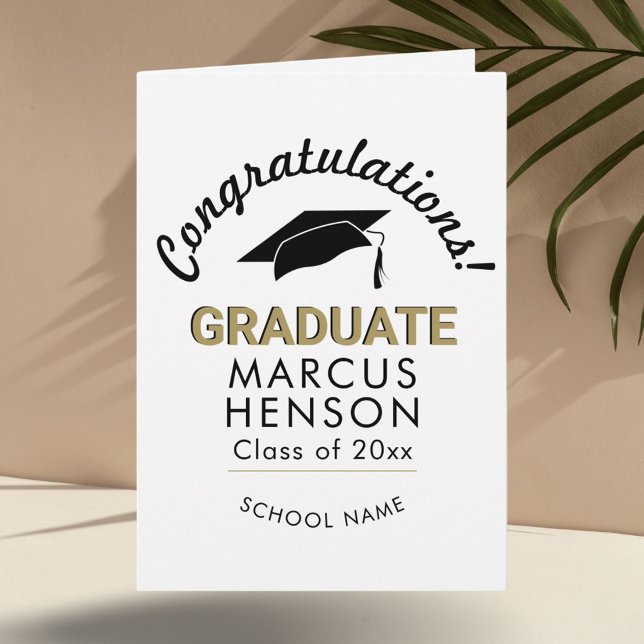 Tarjeta Felicitaciones Graduate Graduate Cap (Subido por el creador)