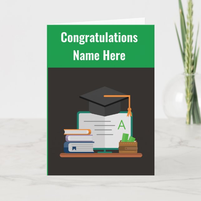 Tarjeta Felicitaciones Graduate Greeting Card (Anverso)