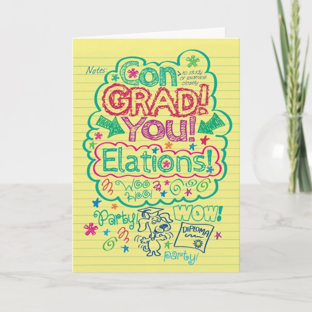 Tarjeta Felicitaciones Graduate-Un Logro Notable (Anverso)