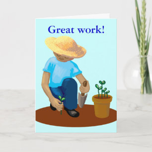 Tarjeta felicitaciones - gran trabajo