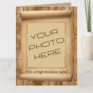 Tarjeta Felicitaciones grupales, foto Personalizado en mar