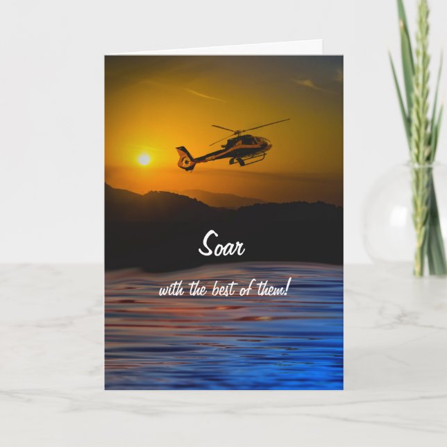 Tarjeta Felicitaciones, Helicopter Aviation Graduation (Anverso)