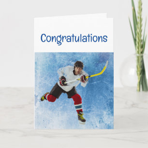 Tarjeta Felicitaciones Hockey sobre hielo Sport