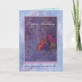 Tarjeta felicitaciones ilustradas a mamá por ser cumpleaño