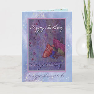 Tarjeta felicitaciones ilustradas a mamá por ser cumpleaño