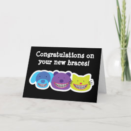 Tarjeta Felicitaciones Lindas por tu Nuevo Aparato de Orto