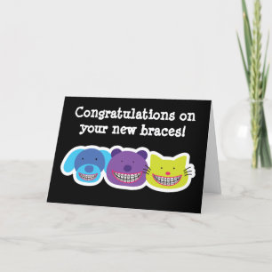 Tarjeta Felicitaciones Lindas por tu Nuevo Aparato de Orto