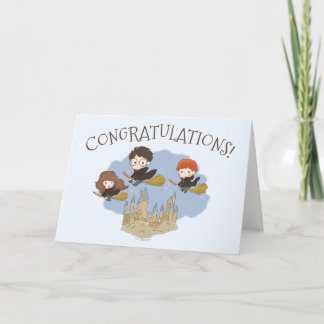 Tarjeta Felicitaciones mágicas de Harry Potter y Hogwarts