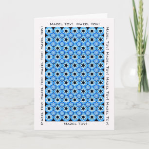 Tarjeta Felicitaciones Mazel Tov Star de David Design en a