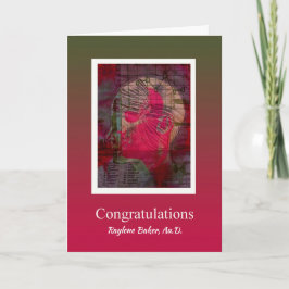 Tarjeta Felicitaciones Médico de Graduación de Audiología