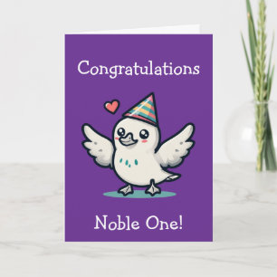 Tarjeta Felicitaciones medievales Logro Noble