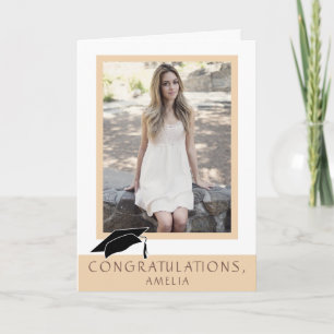 Tarjeta Felicitaciones Modernas de Graduación Foto