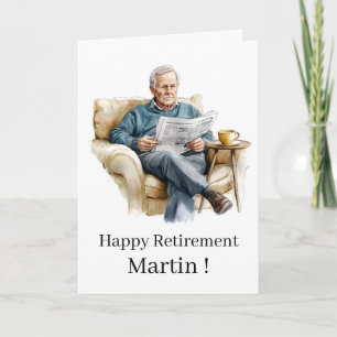 Tarjeta Felicitaciones modernas por una jubilación feliz y