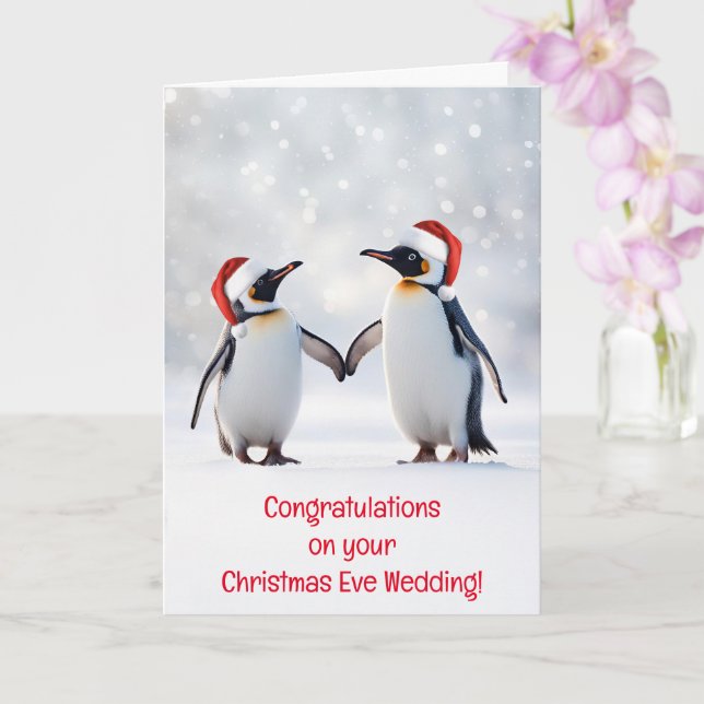 Tarjeta Felicitaciones Nochebuena Nochebuena Boda de Navid (Orquídea)
