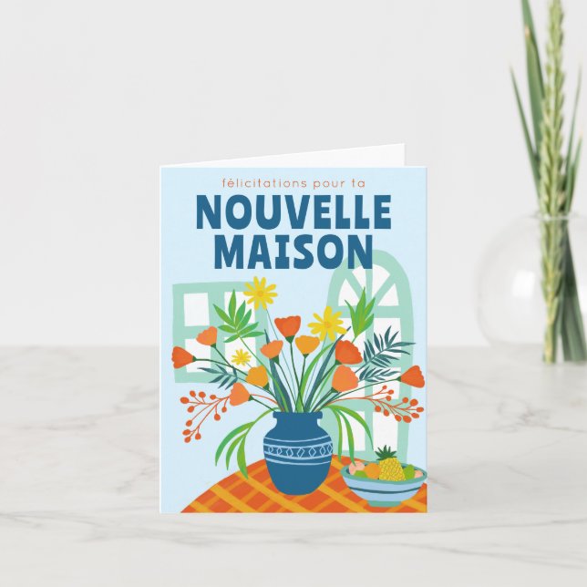 Tarjeta Félicitaciones NUEVA CASA Felicitaciones Nouvelle  (Anverso)