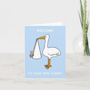 Tarjeta Felicitaciones Nuevo Conejo Mascota