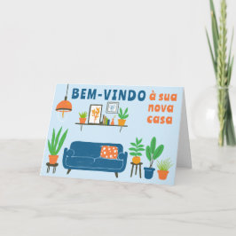 Tarjeta Felicitaciones Nuevo Hogar Bem-vindo à sua nova ca