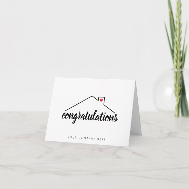 Tarjeta Felicitaciones Nuevo inmobiliario (Anverso)