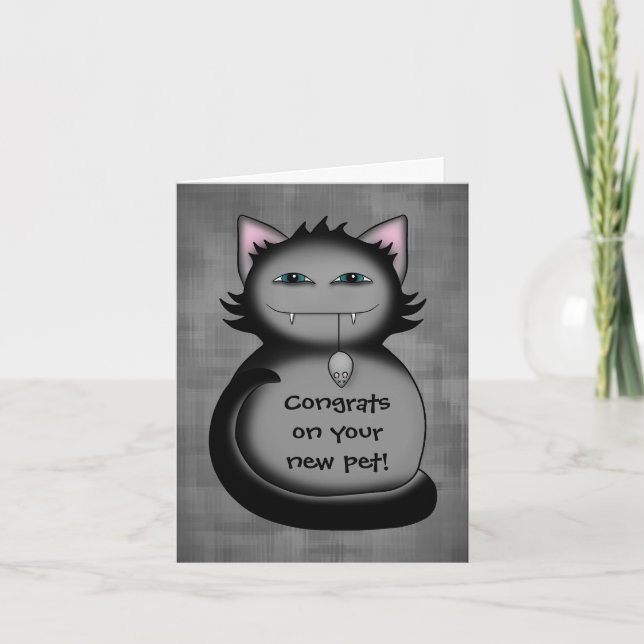 Tarjeta Felicitaciones nuevo mascota (Anverso)