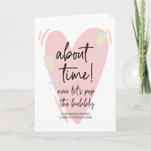 Tarjeta Felicitaciones Nuevo Sr. y Boda de la Sra. Engagem