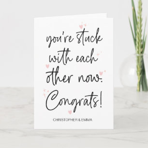 Tarjeta Felicitaciones Nuevo Sr. y Boda de la Sra. Engagem