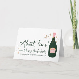Tarjeta Felicitaciones Nuevo Sr. y Boda de la Sra. Engagem