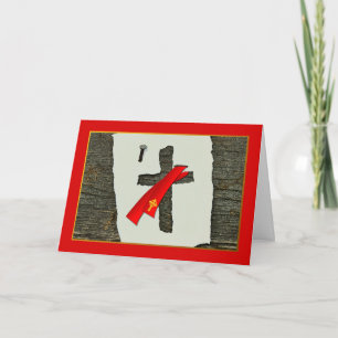 Tarjeta Felicitaciones, Ordenanza como diácono, cruz, uña