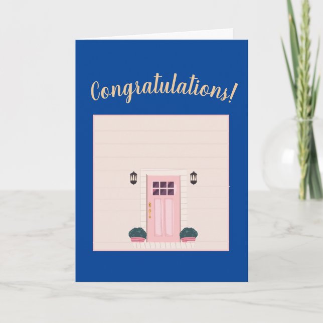 Tarjeta Felicitaciones Página de inicio del guión contempo (Anverso)
