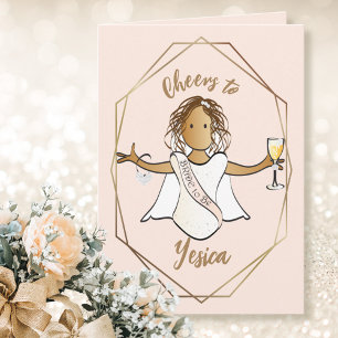Tarjeta Felicitaciones para la Ducha Nupcial Étnica Linda