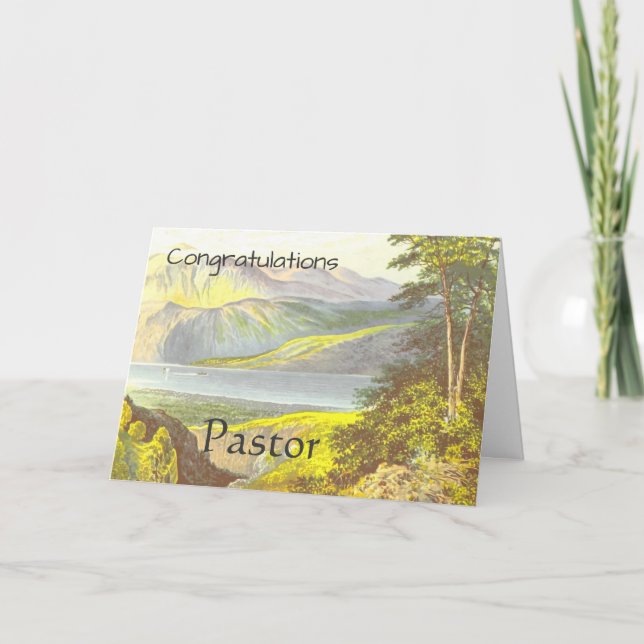 Tarjeta Felicitaciones Pastor (Anverso)