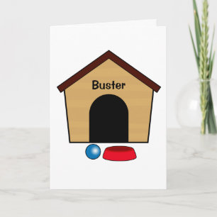 Tarjeta Felicitaciones Personalizable de nombre de casa de