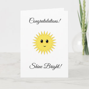 Tarjeta Felicitaciones personalizables brillan con fuerza