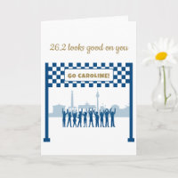 Felicitaciones personalizadas 26.2 en la maratón d