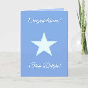 Tarjeta Felicitaciones Personalizadas Brilla Estrella Bril