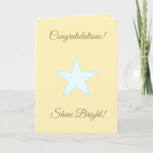 Tarjeta Felicitaciones Personalizadas Brilla Estrella Bril