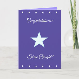 Tarjeta Felicitaciones Personalizadas Brilla Estrella Bril