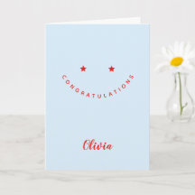 Felicitaciones Personalizadas, Cara Sonriente de E